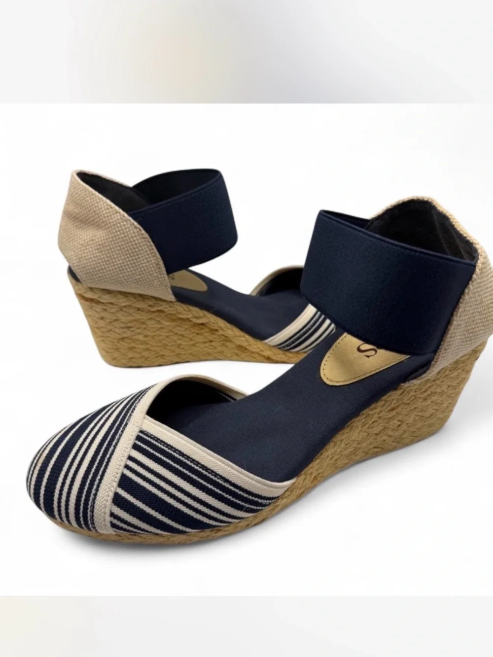 Chaps Womens Espadrille Wedge Sandals
